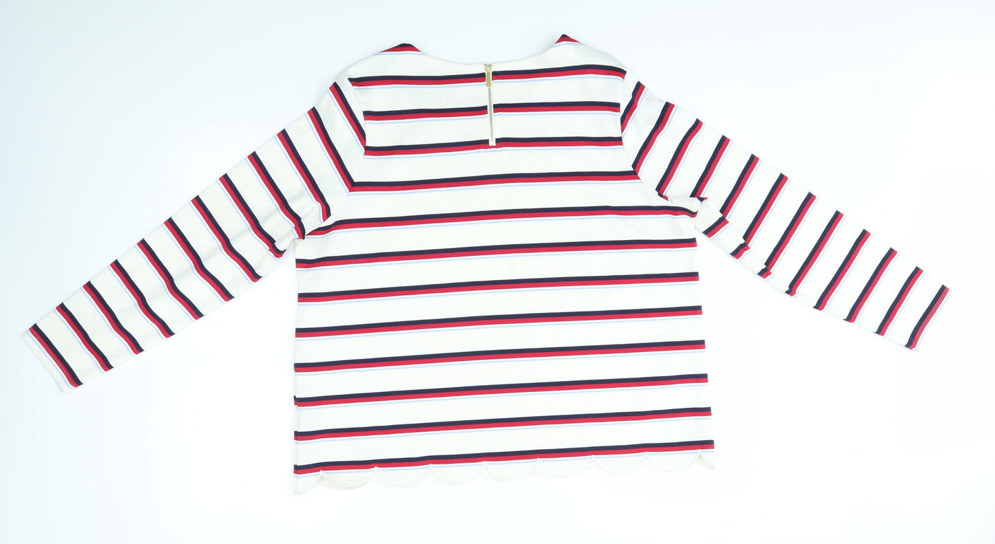 Per Una Womens Multicoloured Striped  Pullover Jumper Size 18