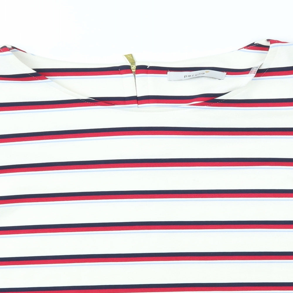 Per Una Womens Multicoloured Striped  Pullover Jumper Size 18