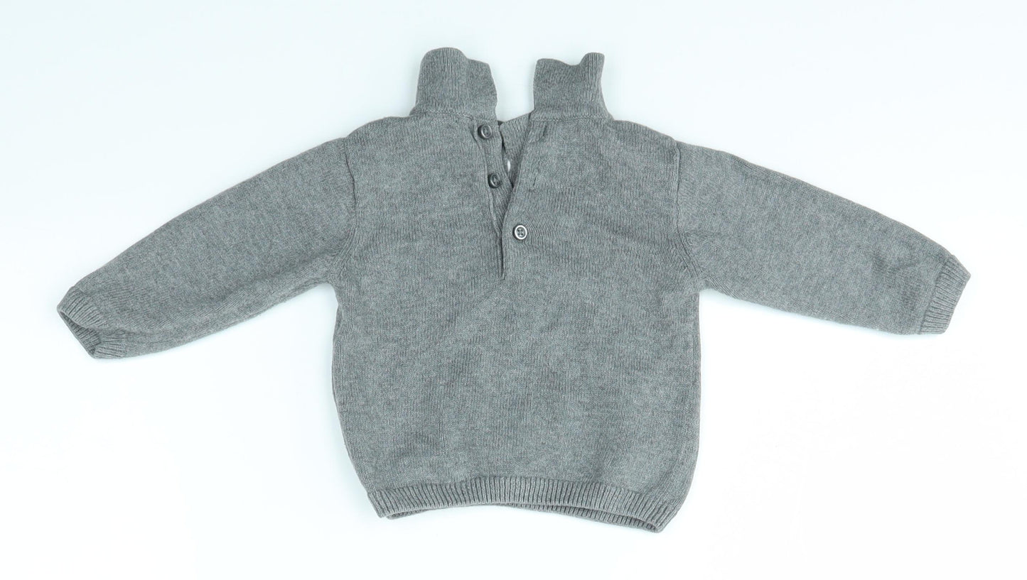 Matalan Baby Grey   Pullover Jumper Size 3-6 Months