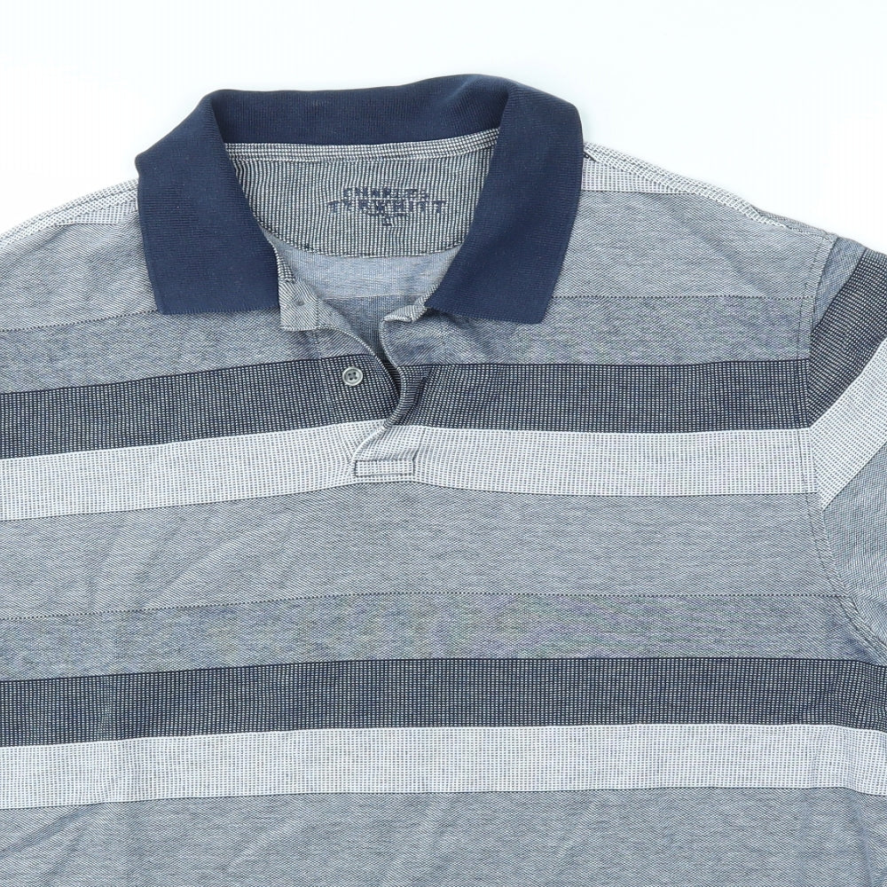 Charles Tyrwhitt Mens Blue    Polo Size L