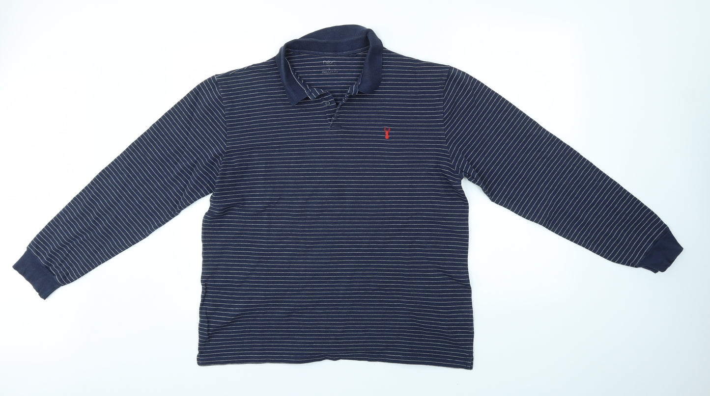 NEXT Mens Multicoloured Striped   T-Shirt Size L