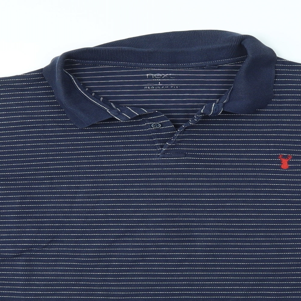 NEXT Mens Multicoloured Striped   T-Shirt Size L