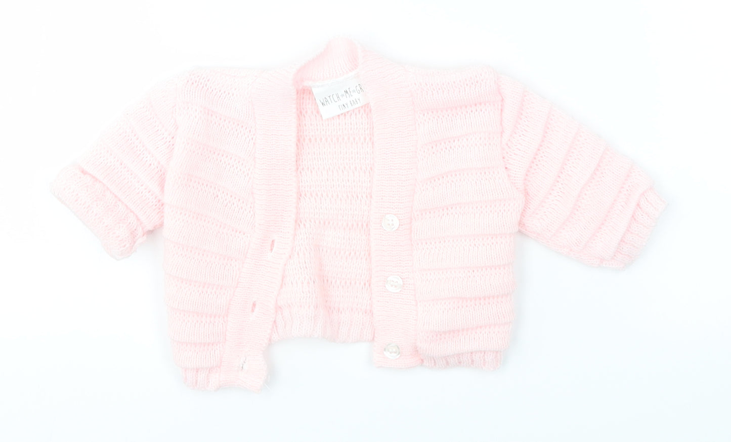 WATCH ME GROW Baby Pink   Cardigan Jumper Size 0-3 Months
