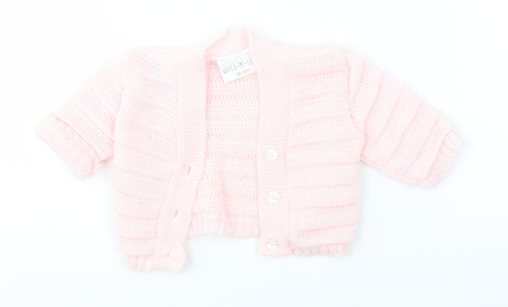 WATCH ME GROW Baby Pink   Cardigan Jumper Size 0-3 Months