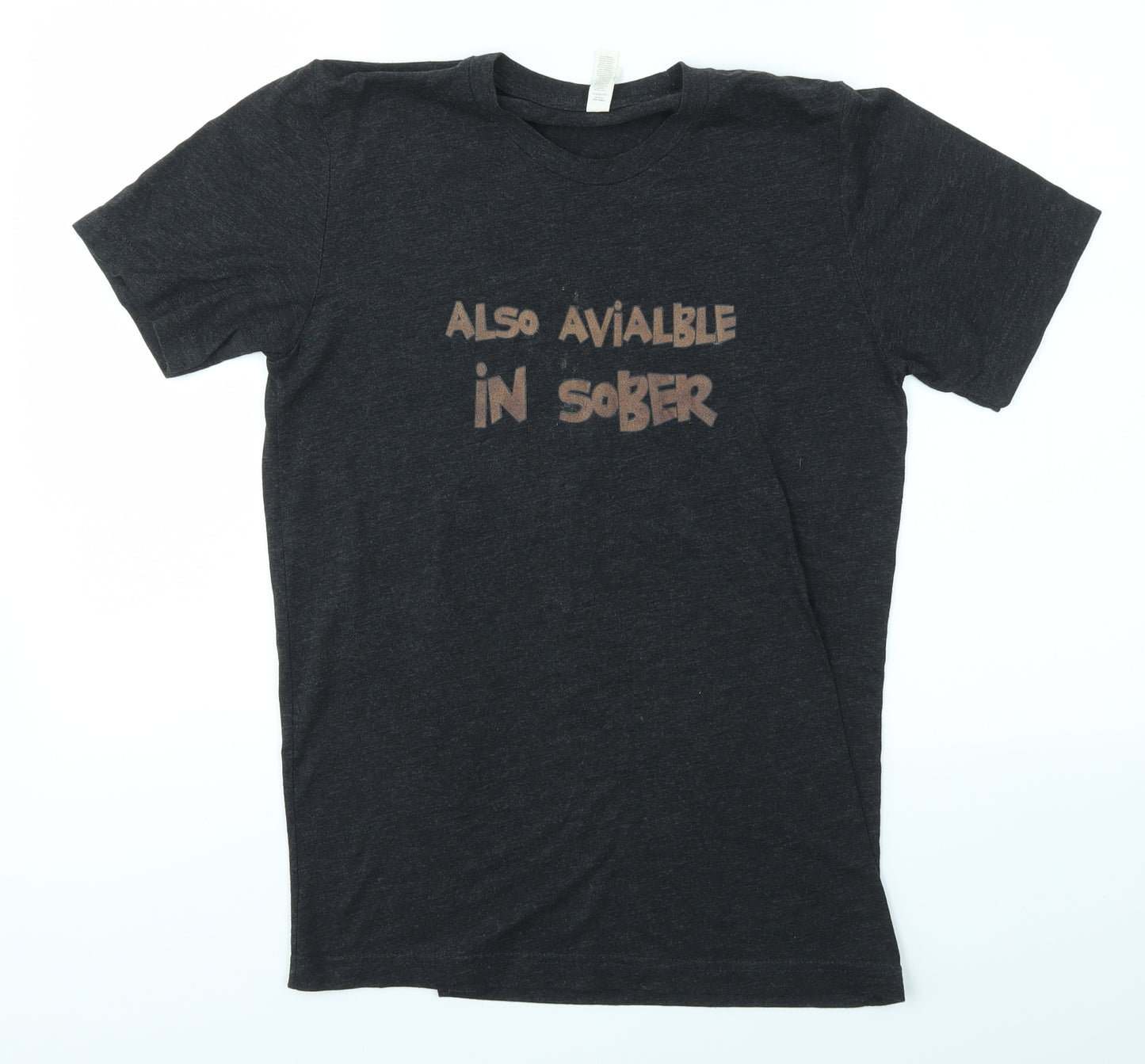 Canvas Mens Grey    T-Shirt Size S  - DRUNK