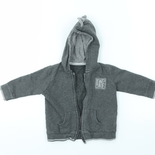 George Baby Grey   Full Zip Jumper Size 3-6 Months  - DINOSAUR