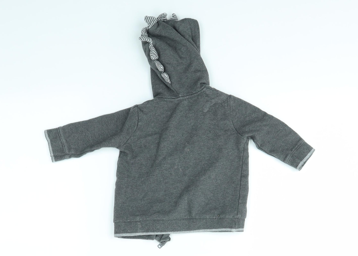 George Baby Grey   Full Zip Jumper Size 3-6 Months  - DINOSAUR
