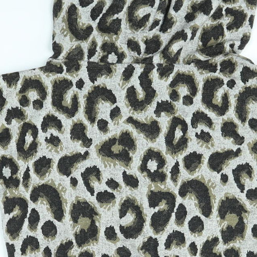 Matalan Girls Multicoloured Animal Print  Pullover Hoodie Size 7 Years