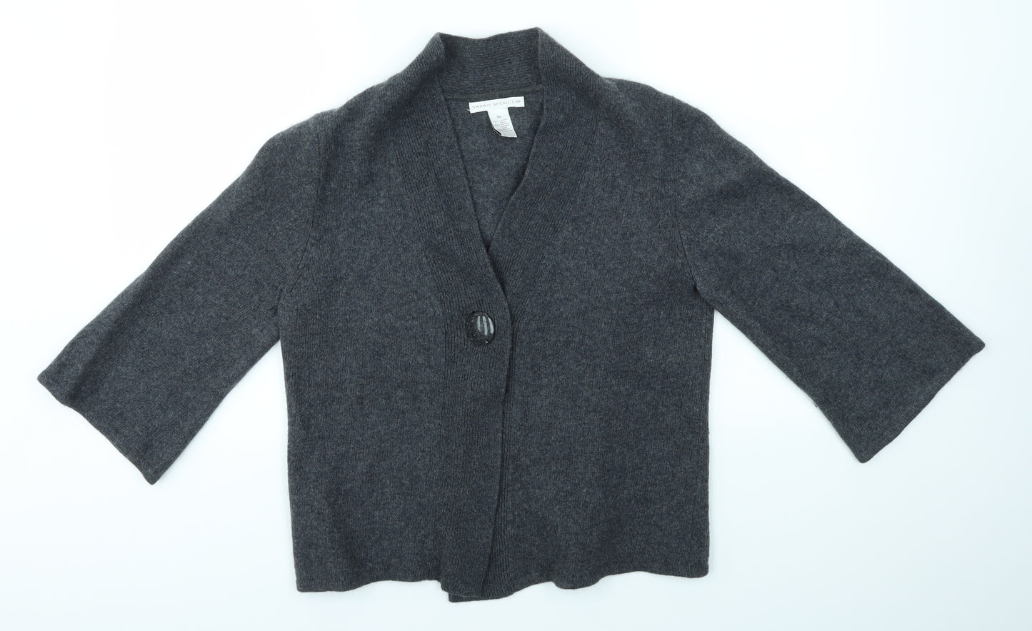 Sarah Spencer Womens Grey   Cardigan Jumper Size XL