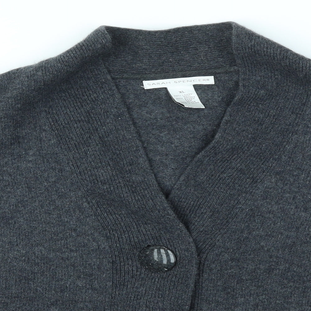 Sarah Spencer Womens Grey   Cardigan Jumper Size XL