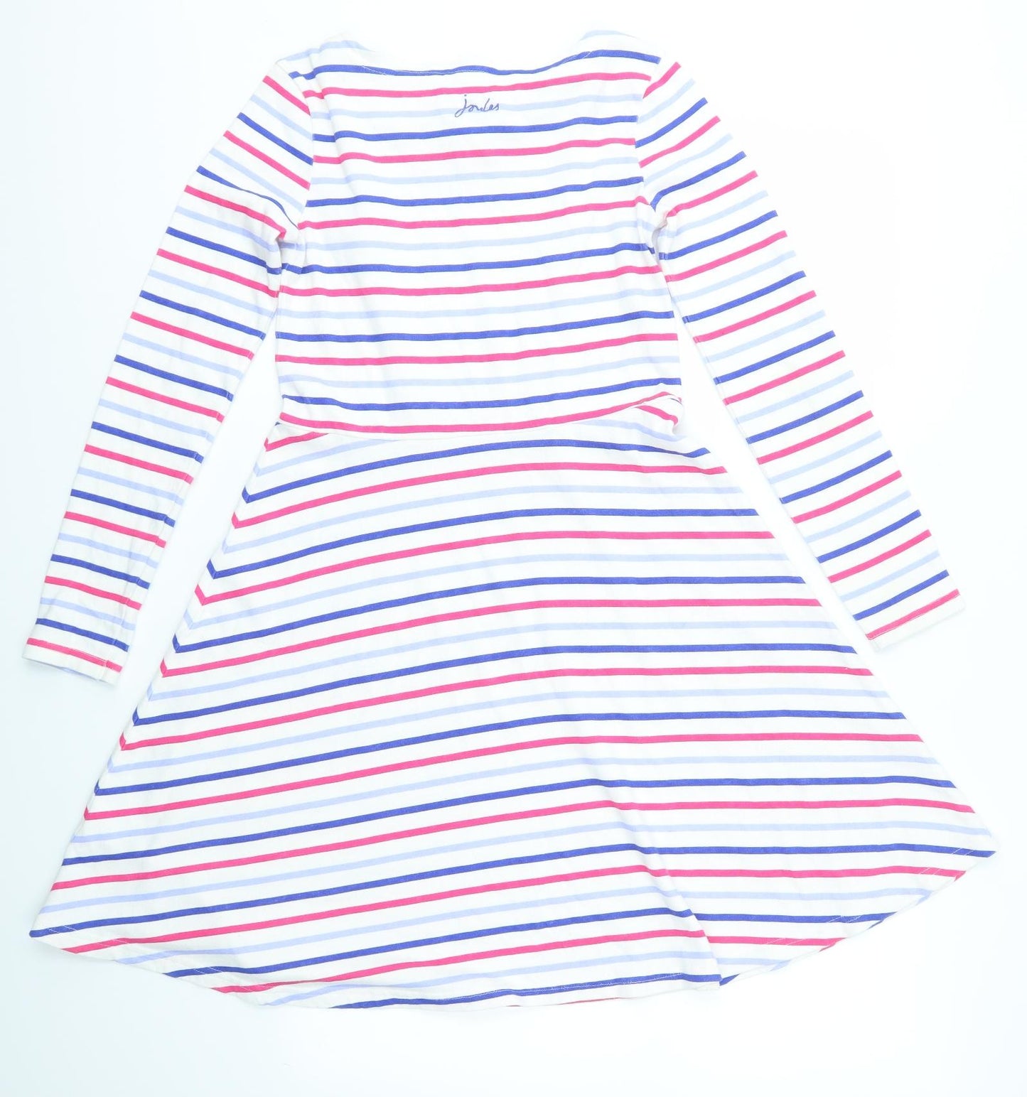 Joules Girls Multicoloured Striped  A-Line  Size 11-12 Years