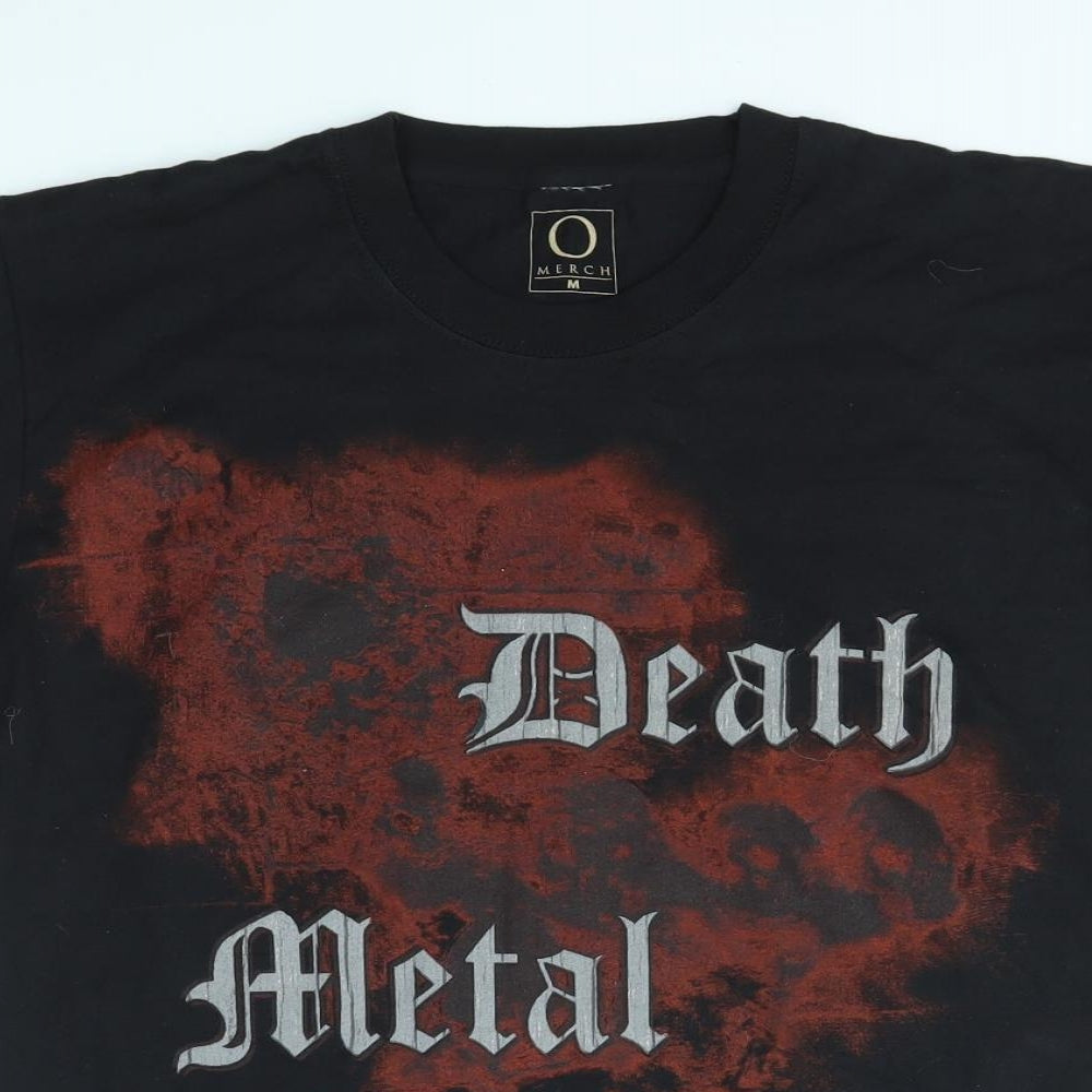 MERCH Mens Multicoloured    T-Shirt Size M  - DEATH METAL