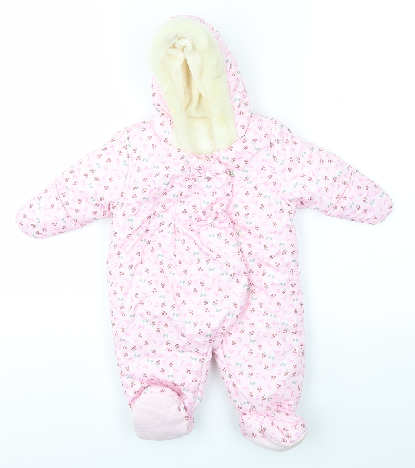 Nutmeg Baby Multicoloured   Overcoat Snowsuit Size 0-3 Months
