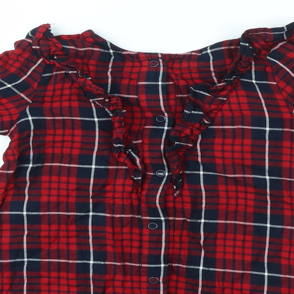 F&F Girls Multicoloured Check  A-Line  Size 5-6 Years