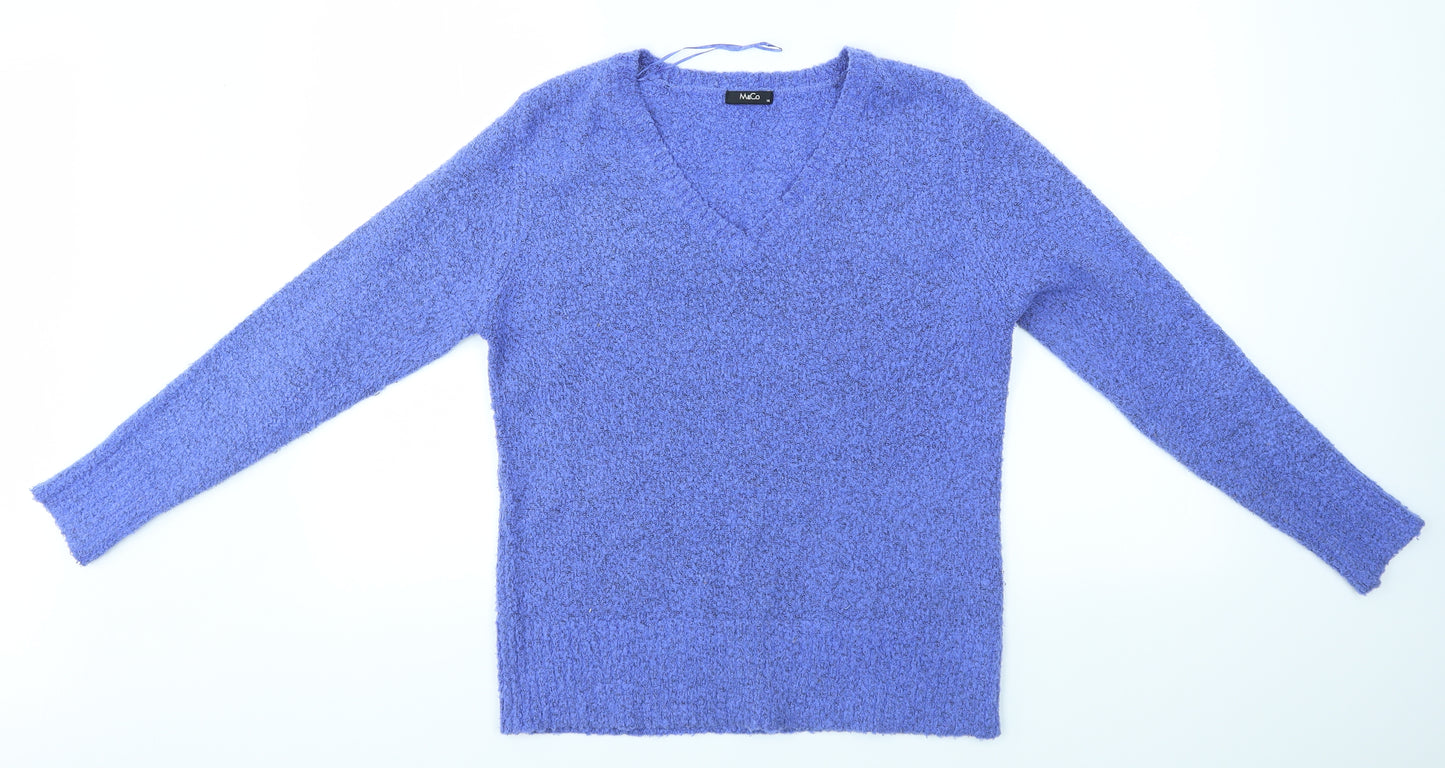M&Co Womens Blue   Pullover Jumper Size 14