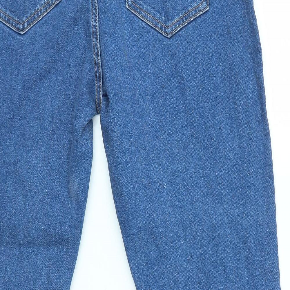 M&S Womens Blue   Skinny Jeans Size 14 L25 in - SHORT