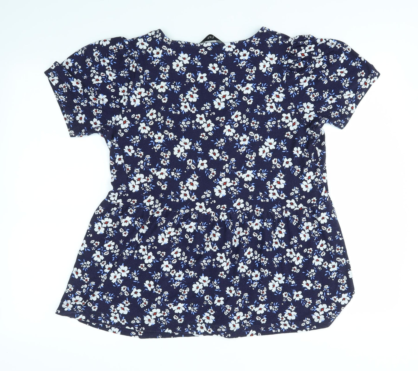F&F Womens Multicoloured Floral  Basic Blouse Size 14