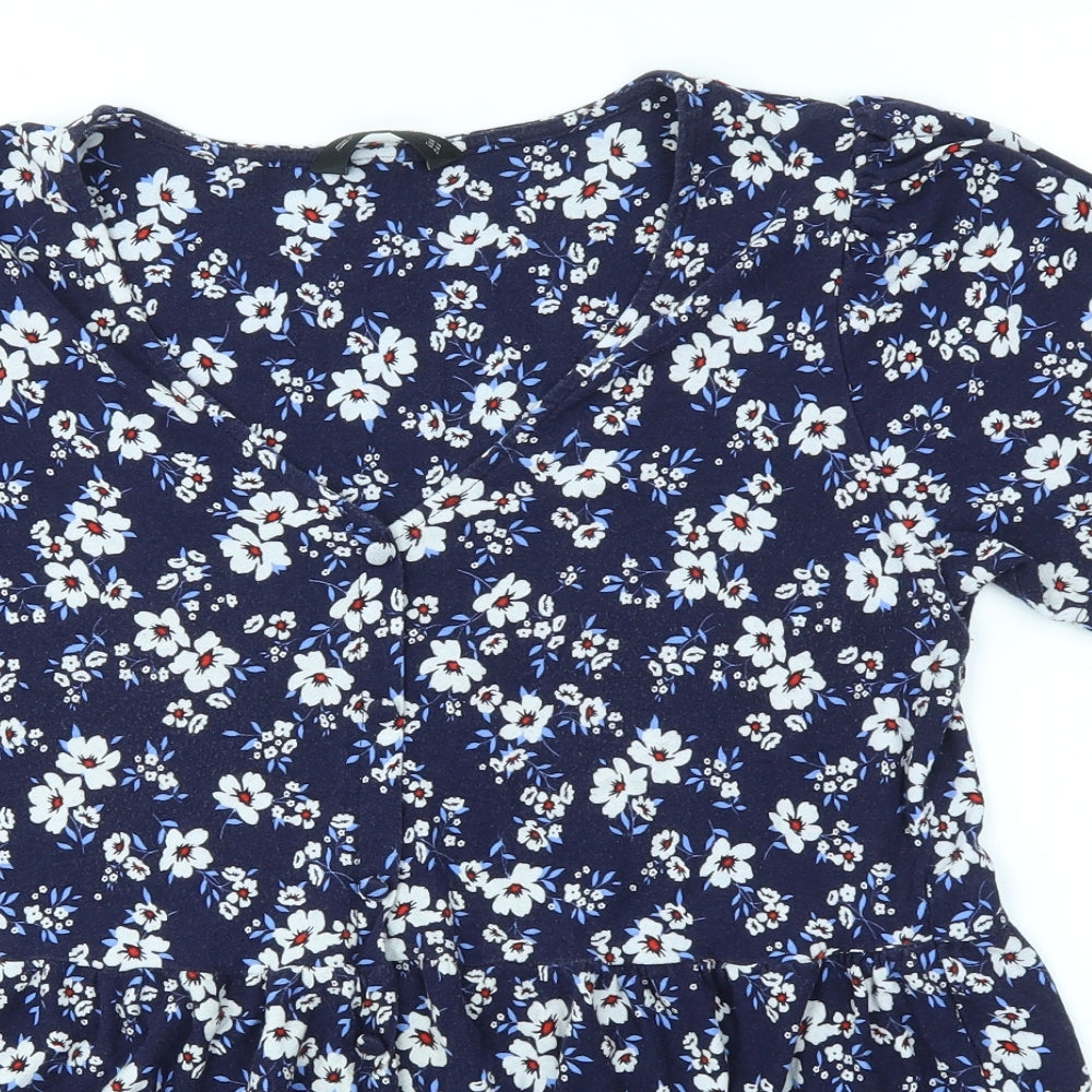 F&F Womens Multicoloured Floral  Basic Blouse Size 14