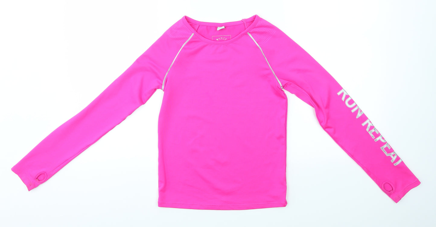 TU Girls Pink   Basic T-Shirt Size 10 Years