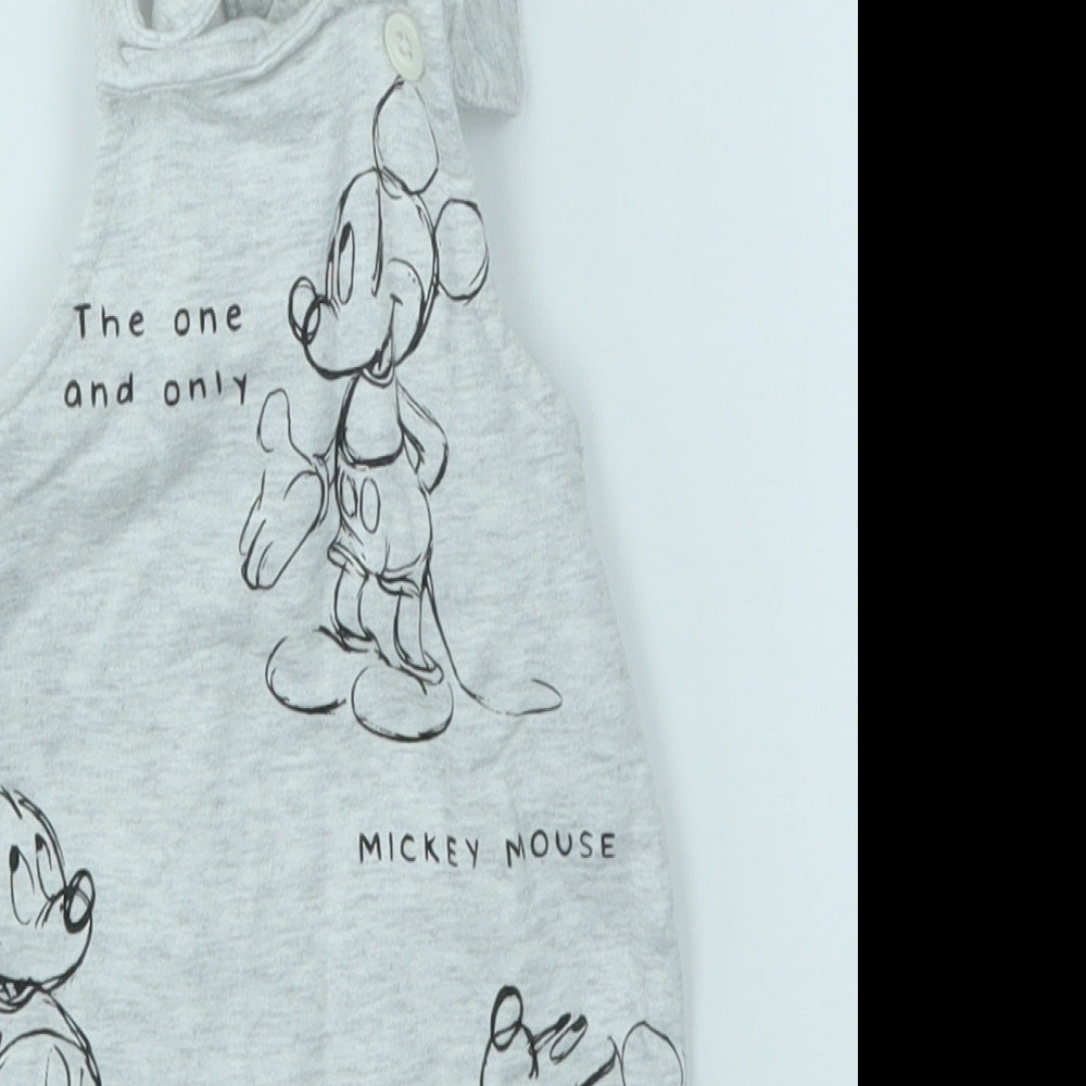 Disney Baby Multicoloured   Dungaree One-Piece Size 0-3 Months  - MICKEY MOUSE