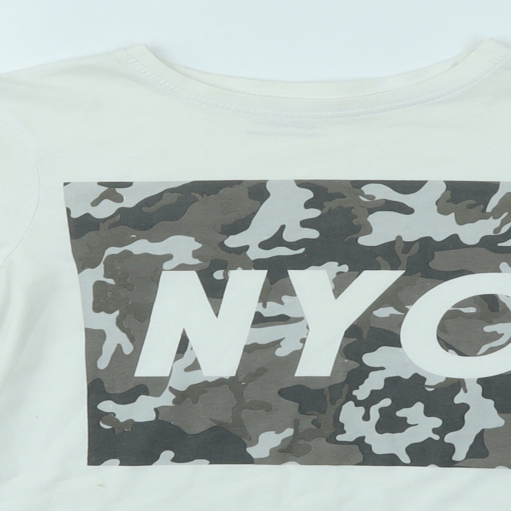 Primark Boys White   Basic T-Shirt Size 11-12 Years  - NYC
