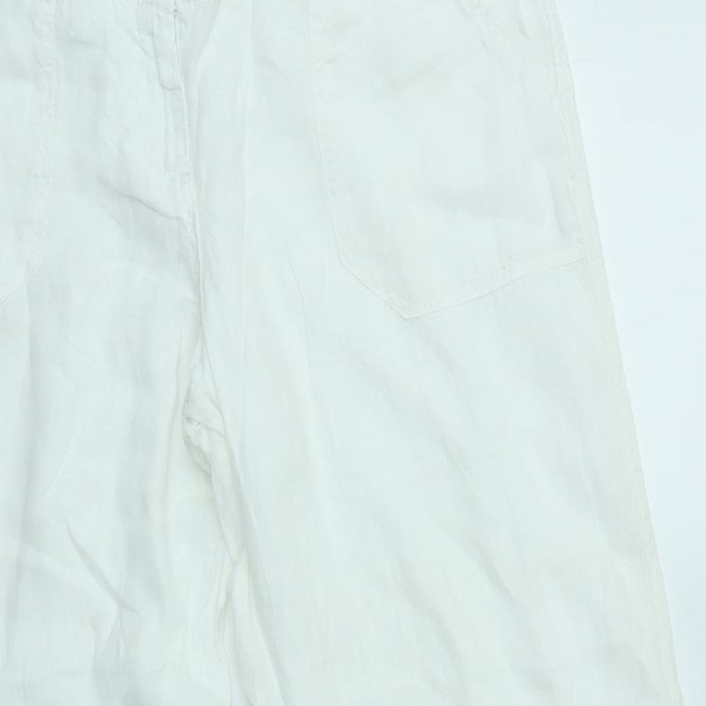 Primark Womens White   Trousers  Size 12 L28 in
