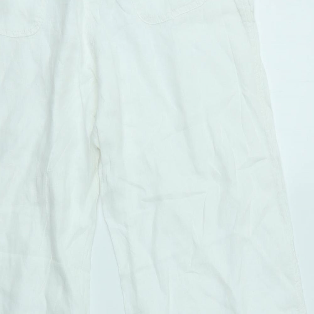 Primark Womens White   Trousers  Size 12 L28 in