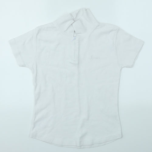 ELLA J Girls White   Basic Polo Size 15-16 Years  - SPORT