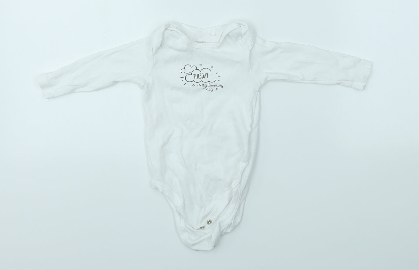 LUPILO Baby White   Babygrow One-Piece Size 3-6 Months