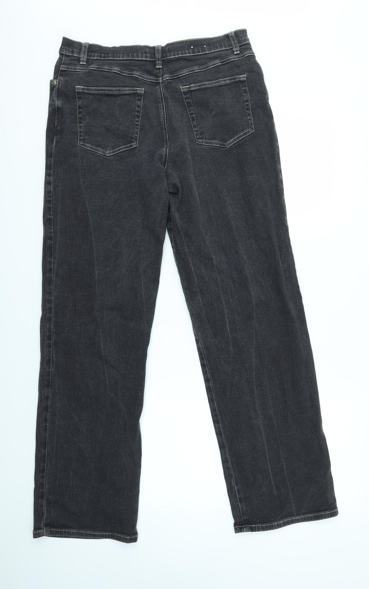 George Womens Grey   Straight Jeans Size 14 L30 in
