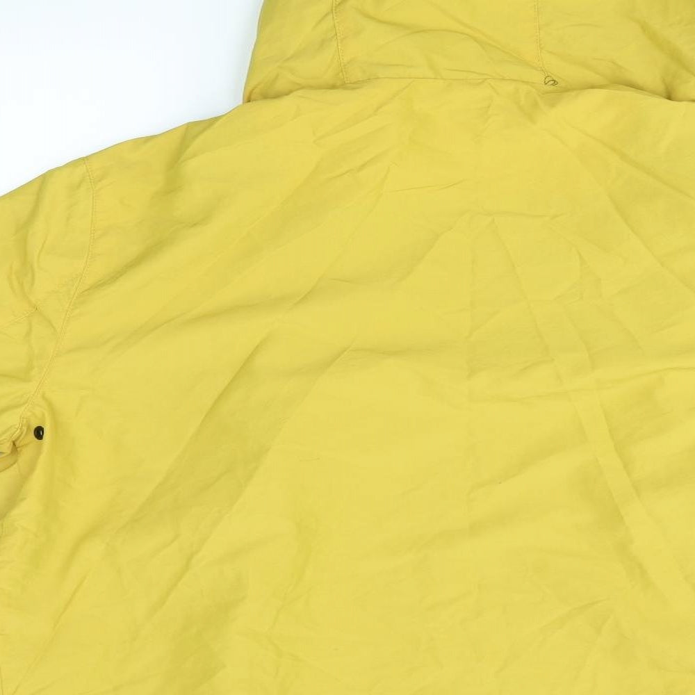 H&M Womens Yellow   Overcoat Coat Size M