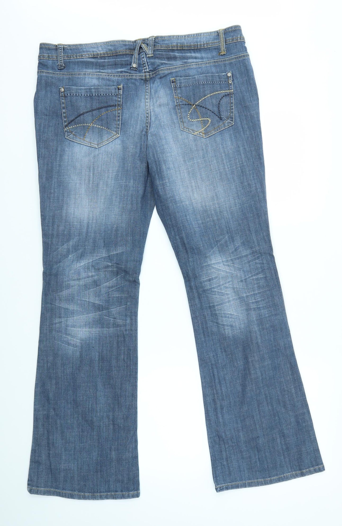 George Womens Blue   Bootcut Jeans Size 16 L30 in