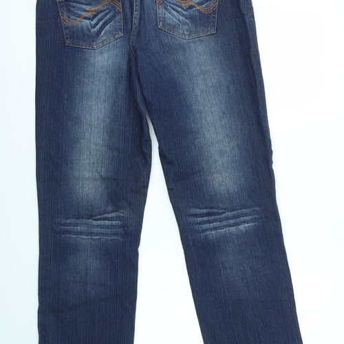 George Womens Blue   Straight Jeans Size 14 L30 in