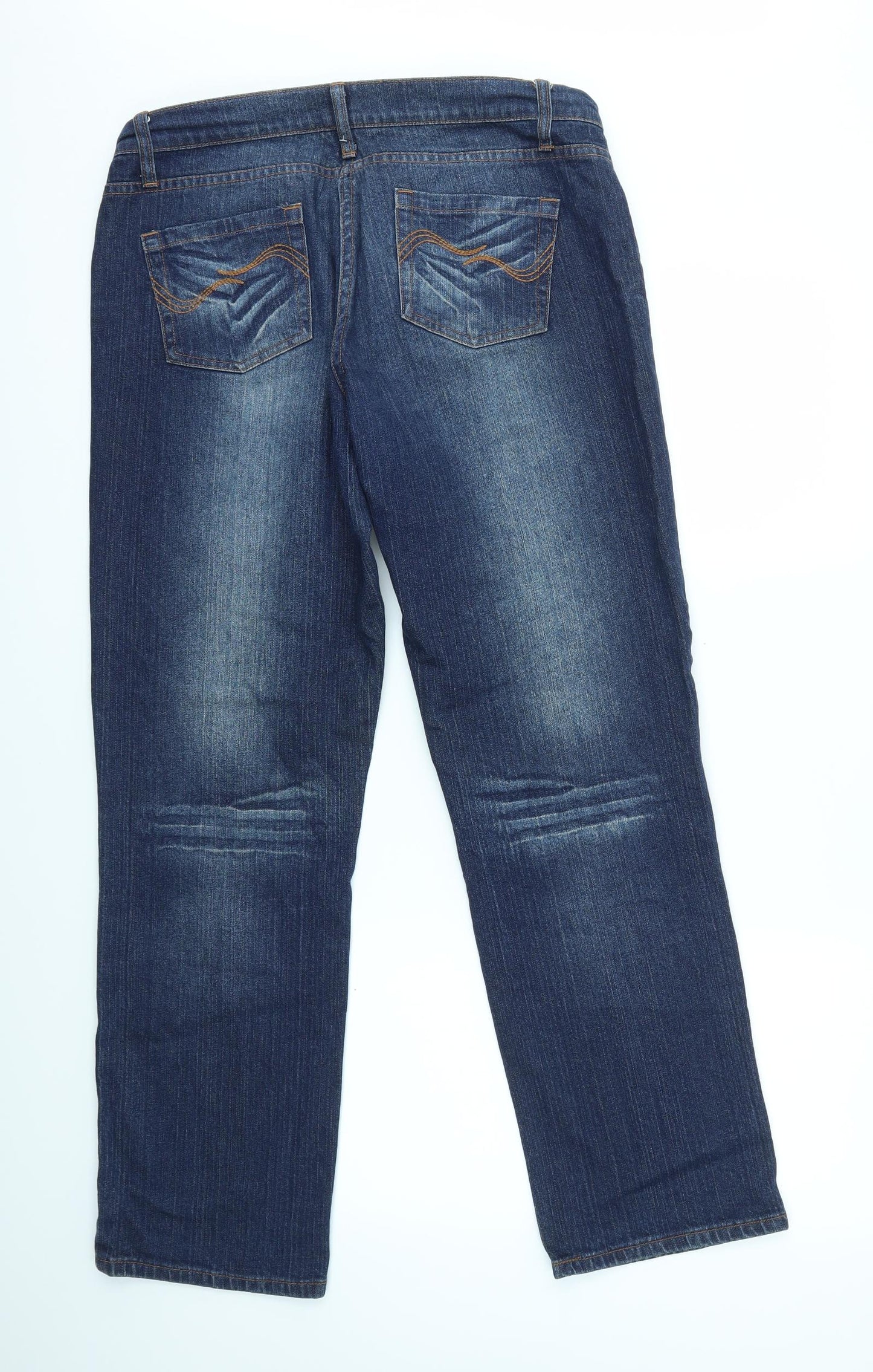 George Womens Blue   Straight Jeans Size 14 L30 in