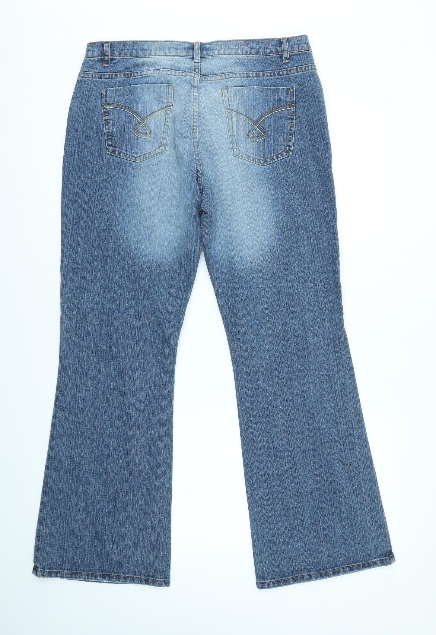 New Look Womens Blue   Bootcut Jeans Size 14 L29 in