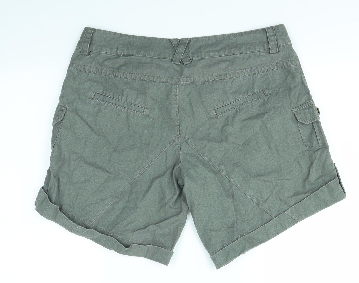 MANTARAY Womens Green   Sweat Shorts Size 14