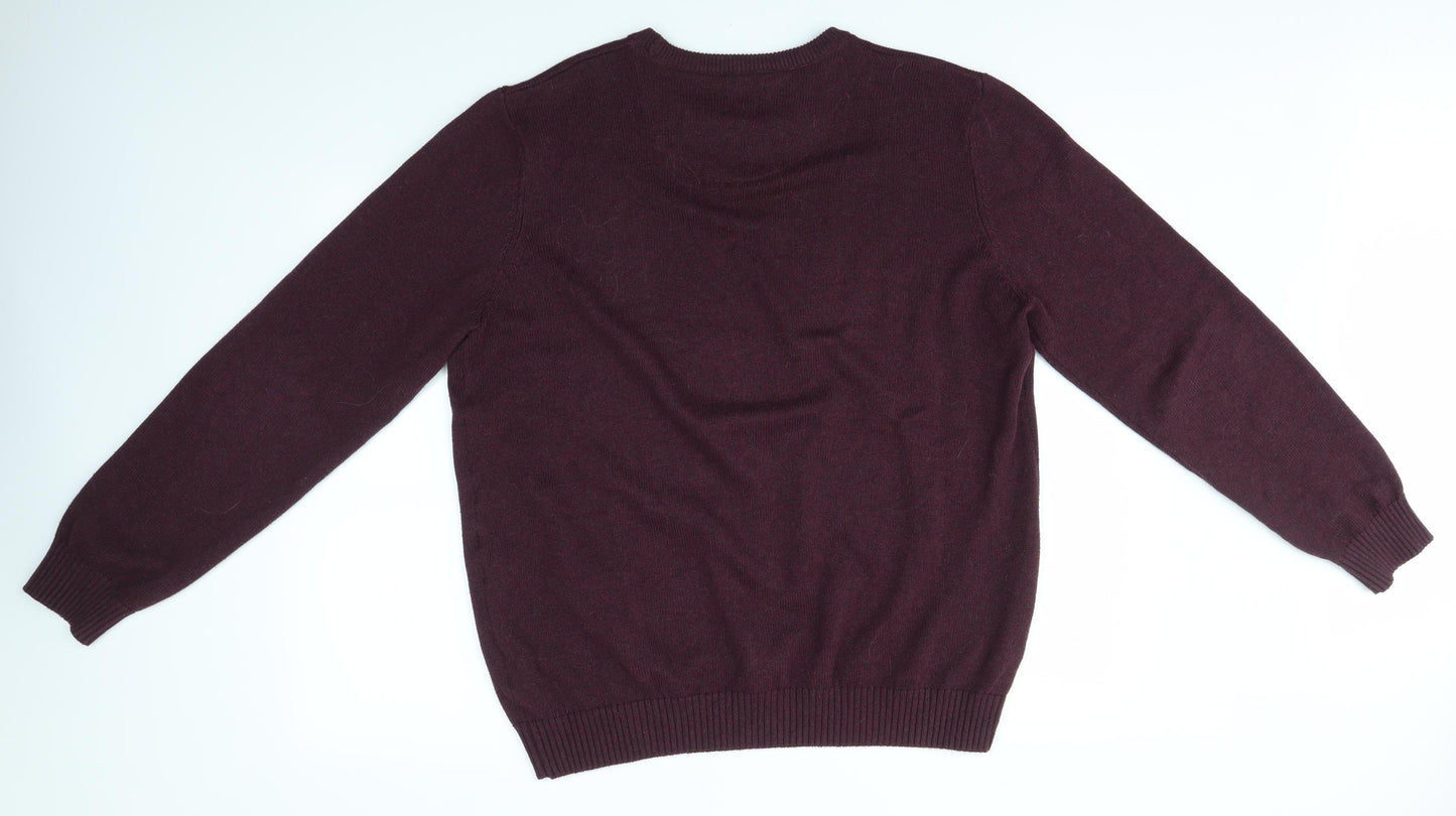 Maine Mens Purple   Pullover Jumper Size M