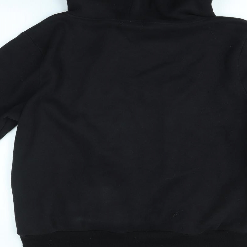 Miusol Mens Black   Full Zip Hoodie Size Big 5X