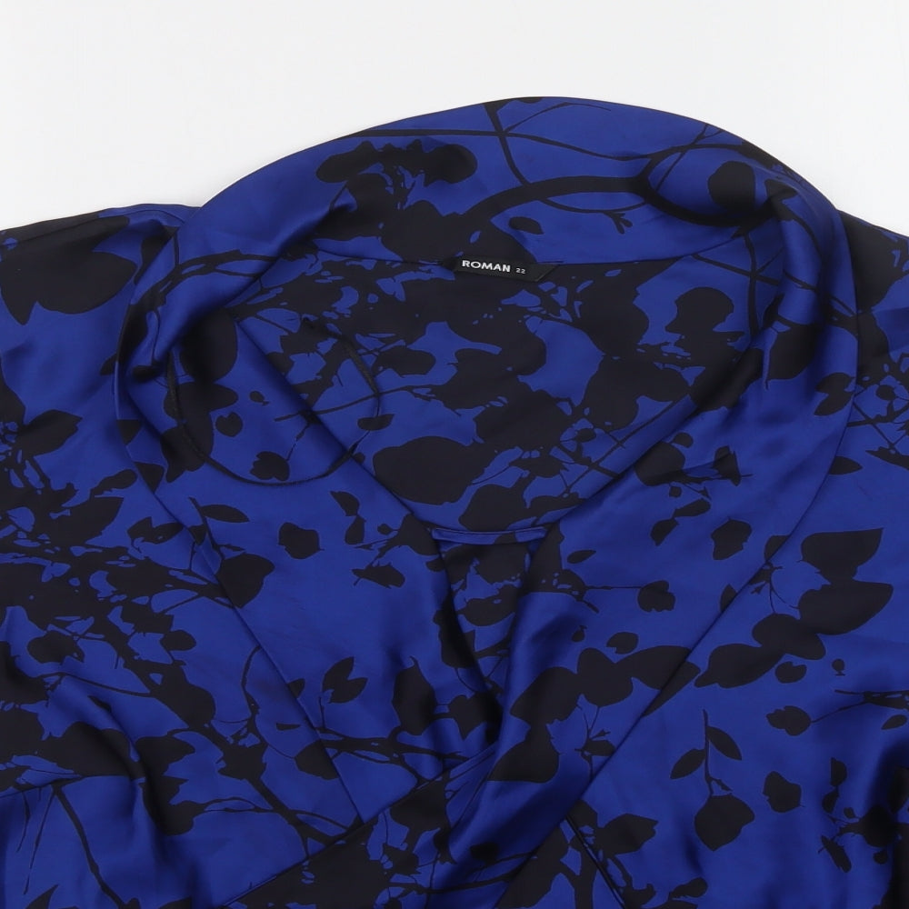 Roman Womens Multicoloured Floral  Basic Blouse Size 22