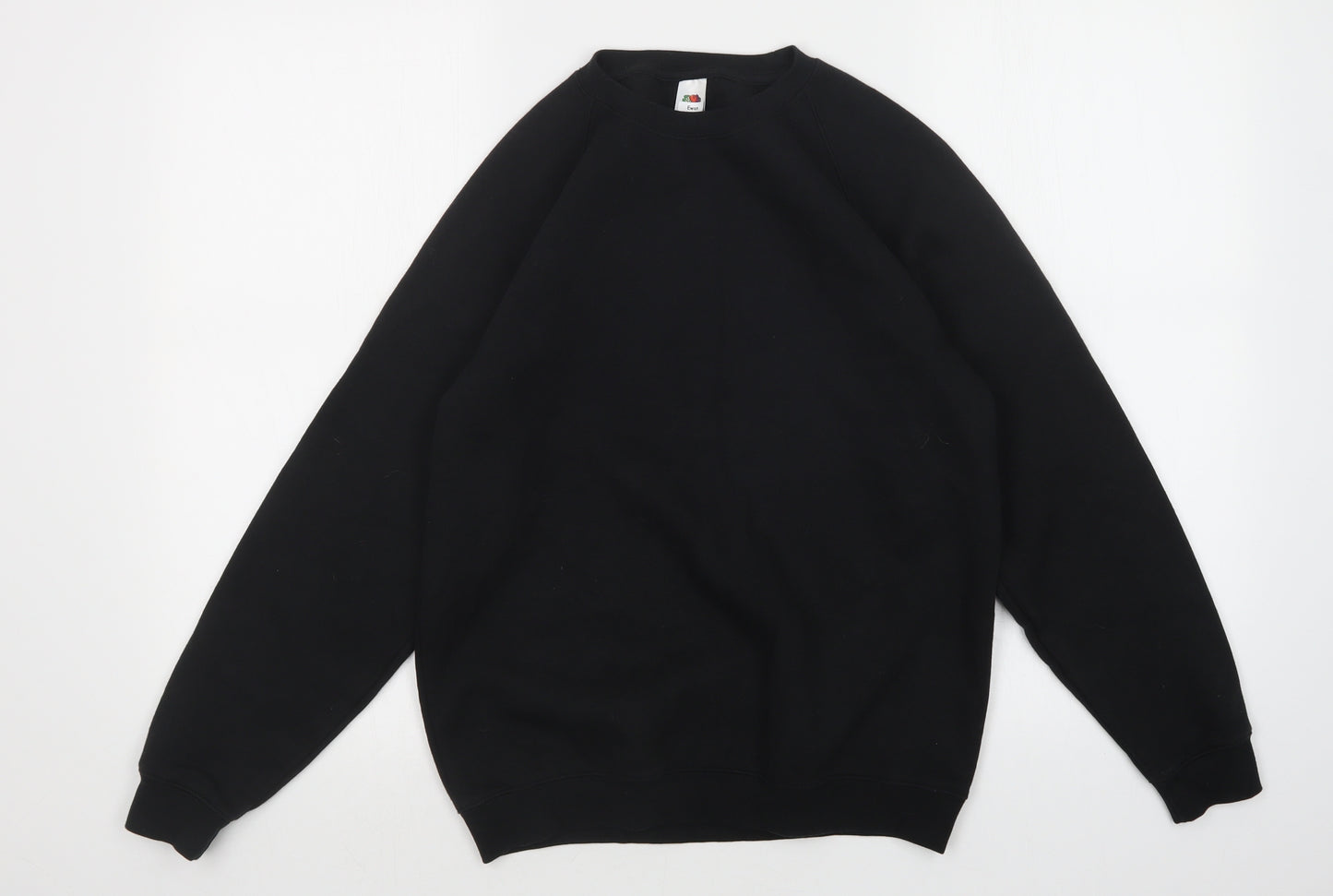 Fruit of the Loom Boys Black   Pullover Sweatshirt Size 12-13 Years