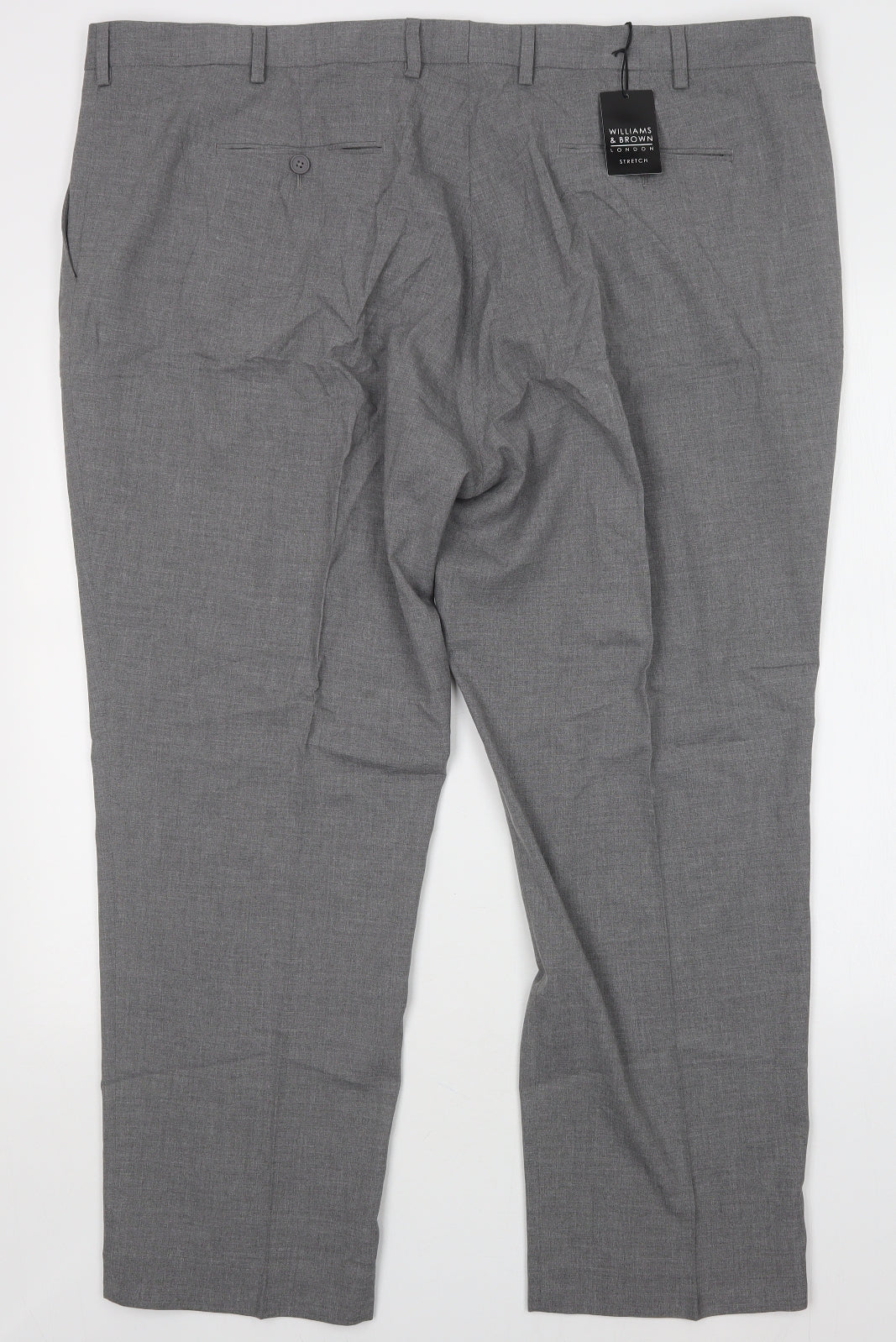 WILLIAMS & BROWN Mens Grey   Trousers  Size 46 L30 in