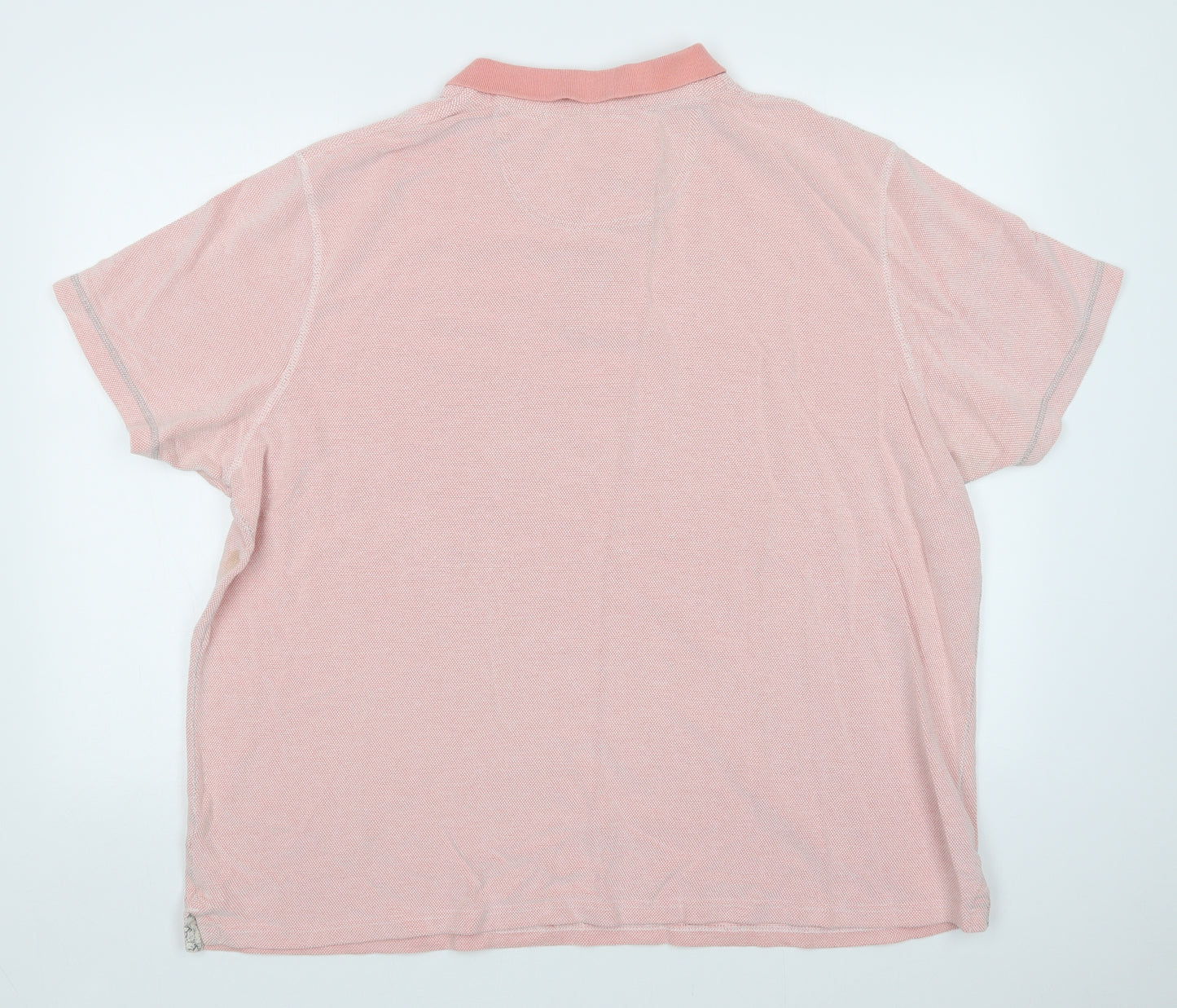 MANTARAY PRODUCTS Womens Pink Polka Dot  Basic Polo Size 2XL