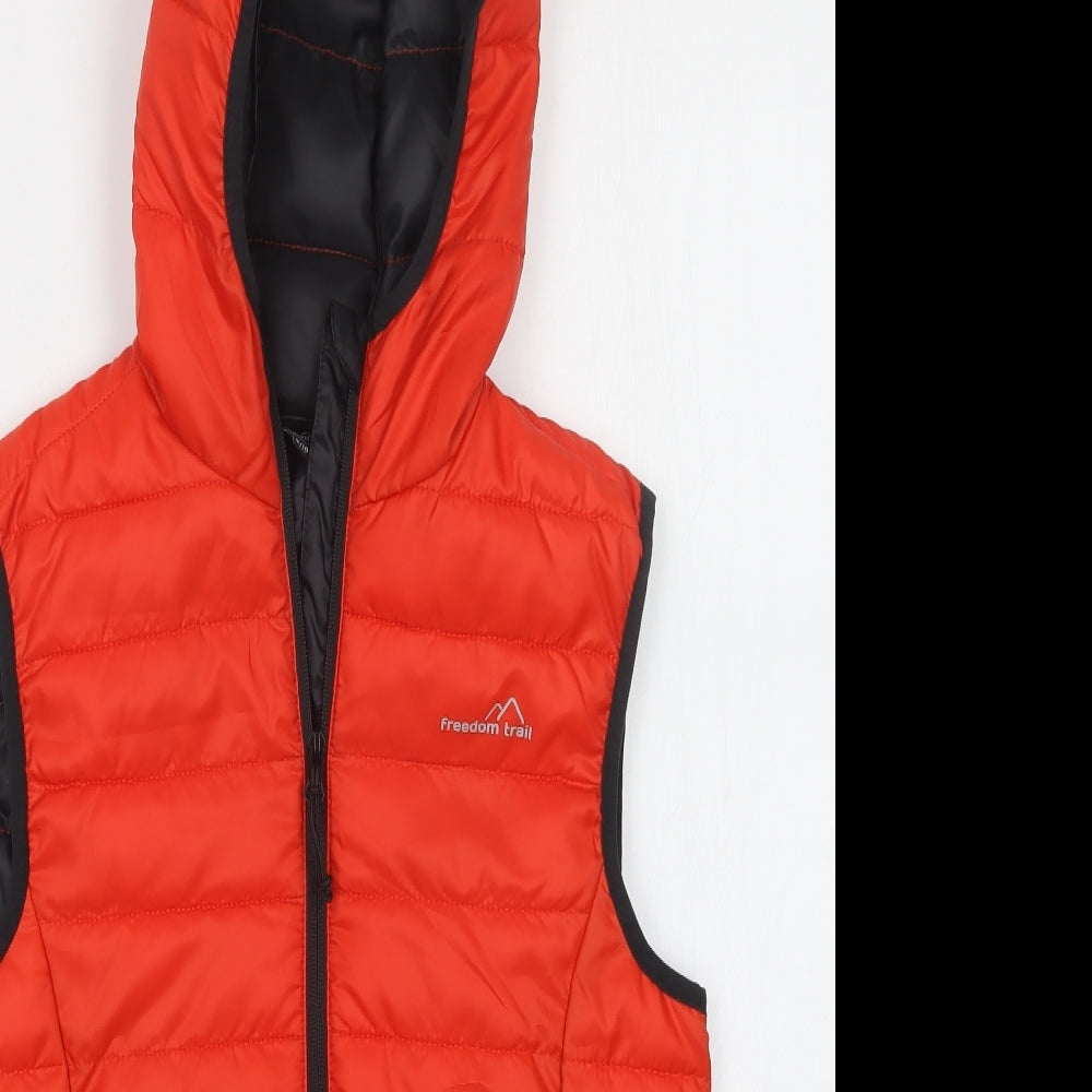 freedom trail Boys Orange   Gilet Coat Size 9-10 Years