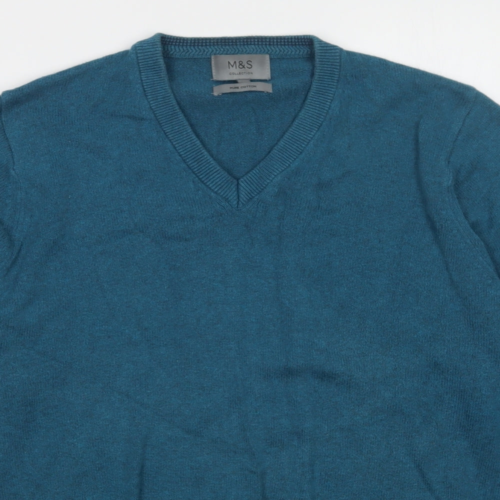 M&S Mens Green   Pullover Jumper Size M