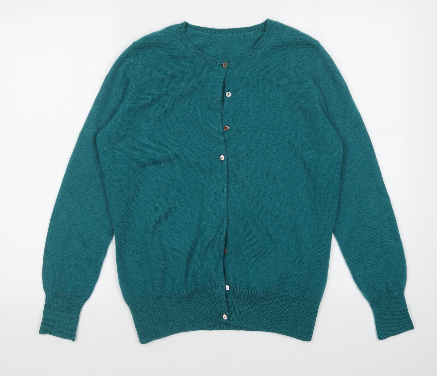 M&S Womens Green   Cardigan Jumper Size 14