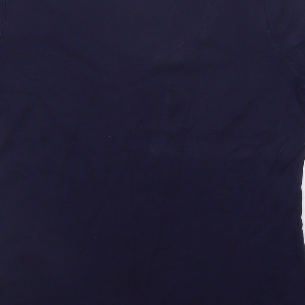 M&S Womens Blue   Basic T-Shirt Size 14