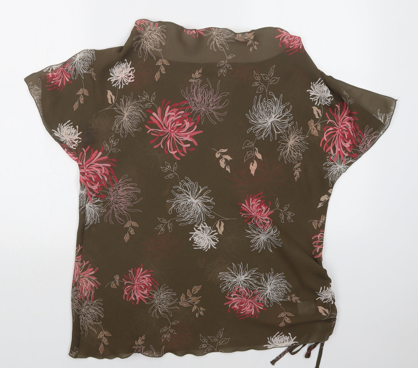 JOIE DE VIVRE Womens Green Floral  Basic Blouse Size 18