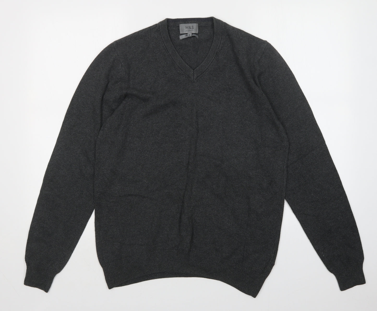 m&s Mens Grey   Pullover Jumper Size M