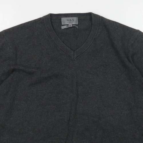 m&s Mens Grey   Pullover Jumper Size M