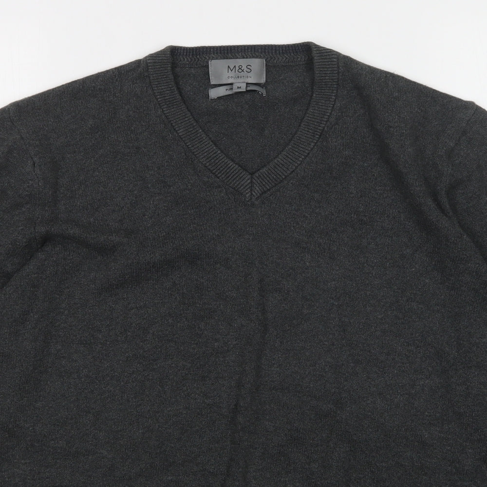 m&s Mens Grey   Pullover Jumper Size M